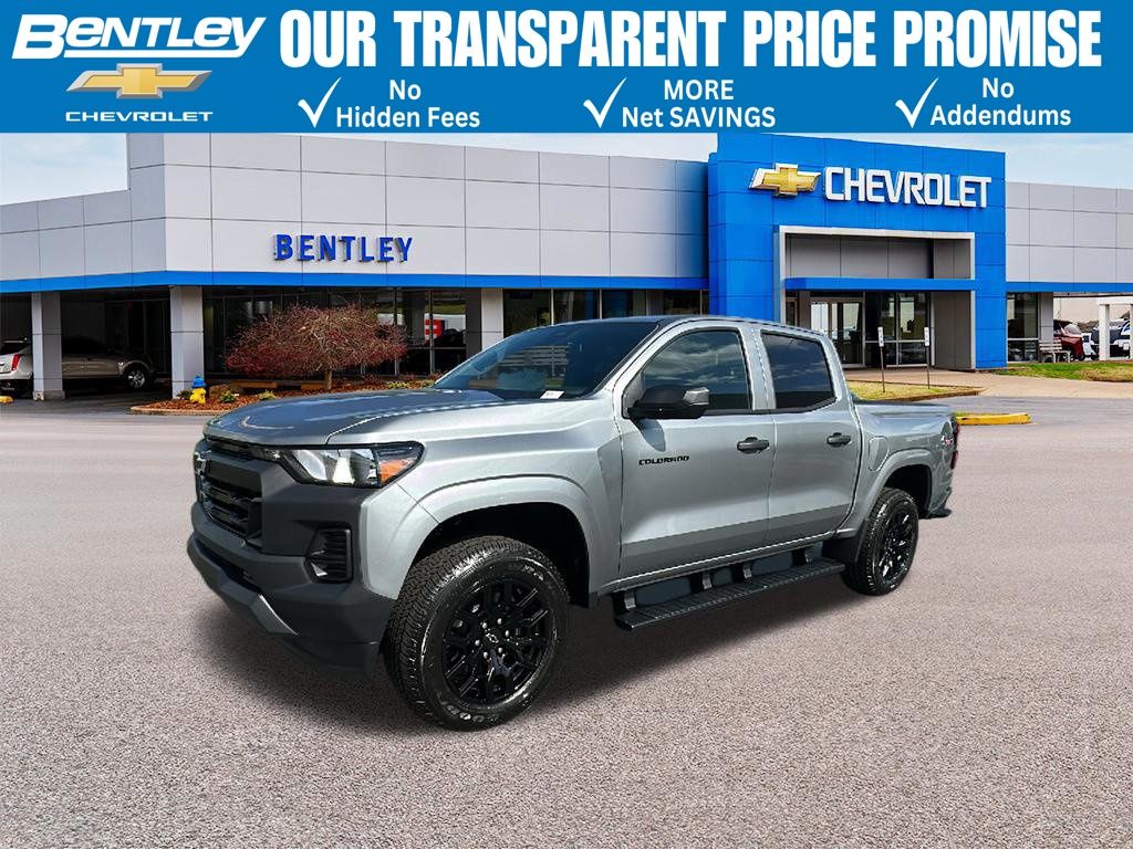 Sterling Gray Metallic 2026 Chevrolet Colorado Work Truck Crew Cab 4WD Pickup Truck Four-Wheel Drive 8-Speed Automatic