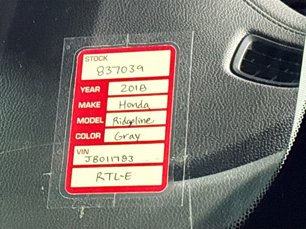 2018 Honda Ridgeline RTL-E