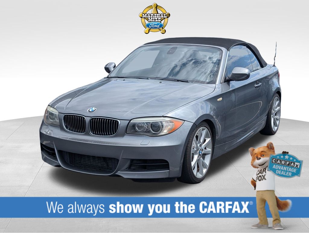 Space Gray Metallic 2012 BMW 1 Series Convertible Rear-Wheel Drive 7-Speed Automatic