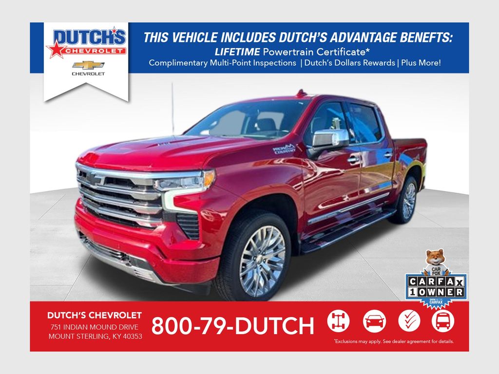 Radiant Red Tintcoat 2024 Chevrolet Silverado 1500 Pickup Truck Four-Wheel Drive Automatic