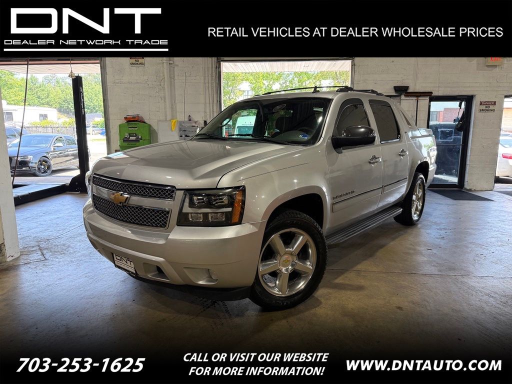 Silver Ice Metallic 2012 Chevrolet Avalanche Pickup Truck Four-Wheel Drive 6-Speed Automatic