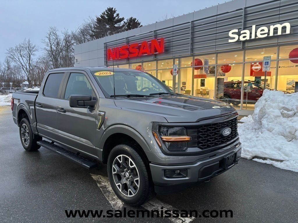 Carbonized Gray Metallic 2024 Ford F-150 STX 4dr SuperCrew 4WD Pickup Truck Four-Wheel Drive Automatic