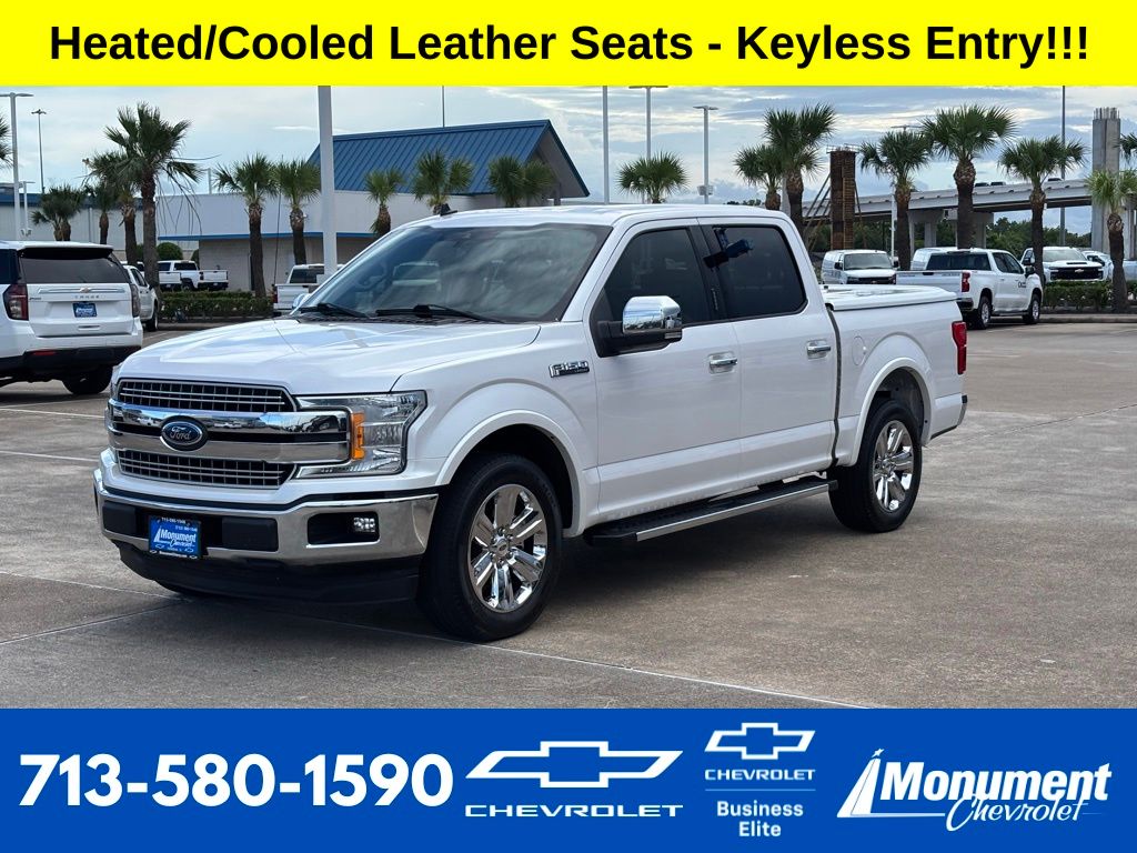 2019 Ford F-150 Lariat White at DeMontrond Gulf Freeway