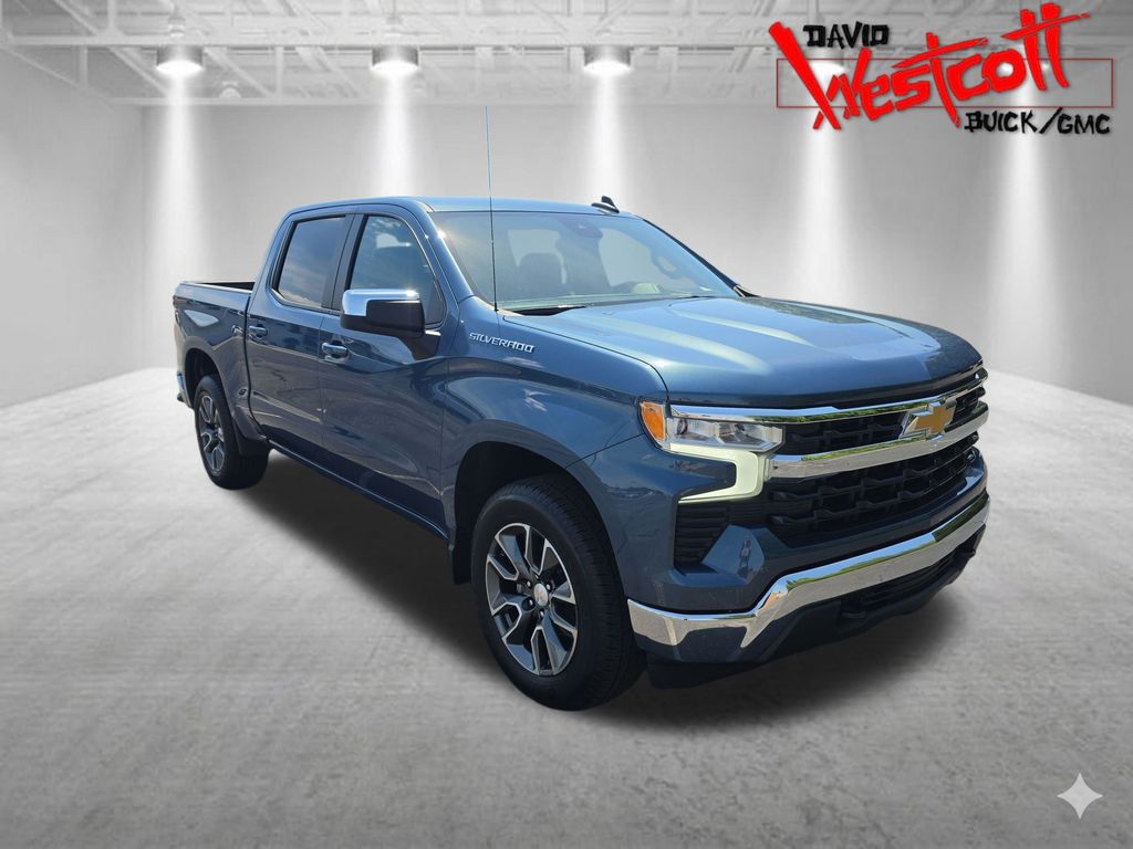 Lakeshore Blue Metallic 2024 Chevrolet Silverado 1500 Pickup Truck Four-Wheel Drive 8-Speed Automatic