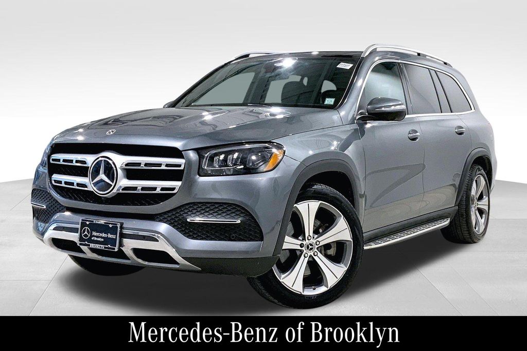 Certified 2022 Mercedes-Benz GLS GLS450 with VIN 4JGFF5KE8NA585793 for sale in Brooklyn, NY