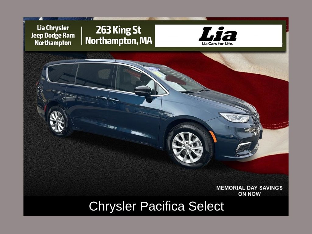Fathom Blue Pearlcoat 2025 Chrysler Pacifica Select AWD Minivan All-Wheel Drive 9-Speed Automatic