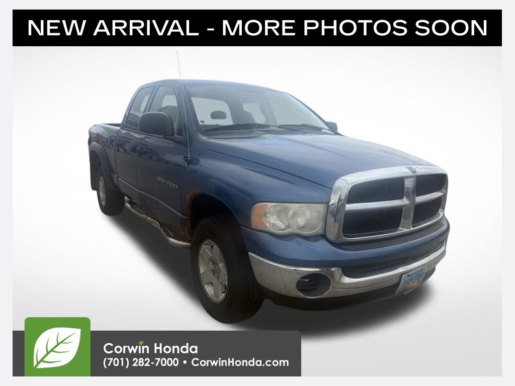 Atlantic Blue Pearlcoat 2005 Dodge RAM 1500 Pickup Truck Four-Wheel Drive 5-Speed Automatic