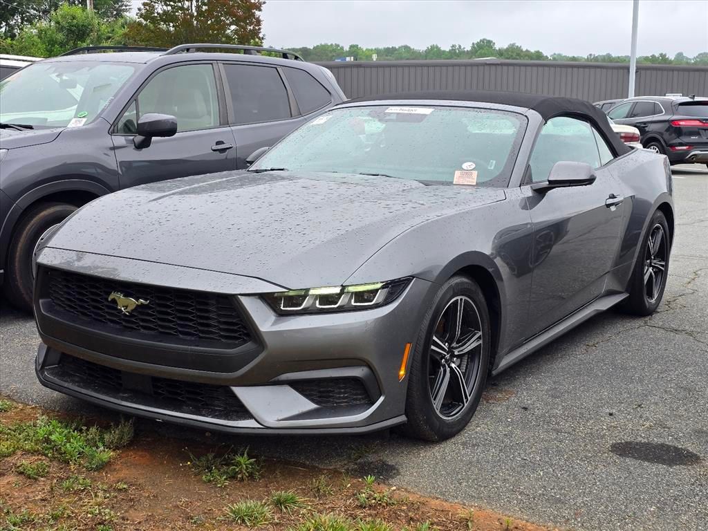 Gray Metallic 2025 Ford Mustang EcoBoost Premium Convertible RWD Convertible Rear-Wheel Drive Automatic