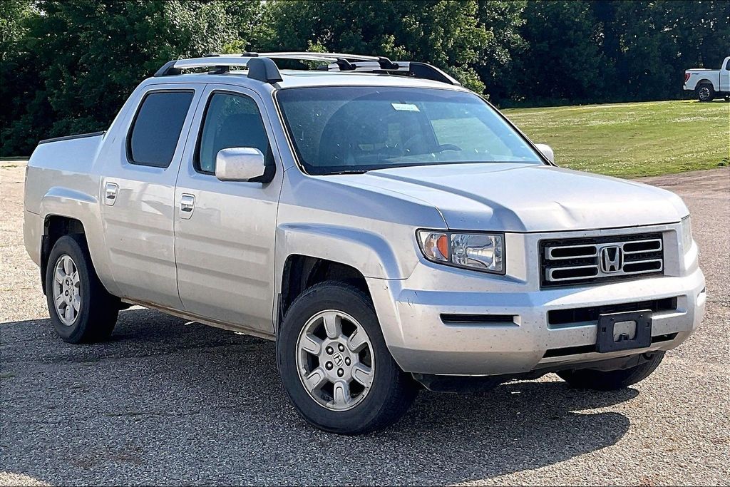 Silver 2007 Honda Ridgeline Pickup Truck All-Wheel Drive 5-Speed Automatic