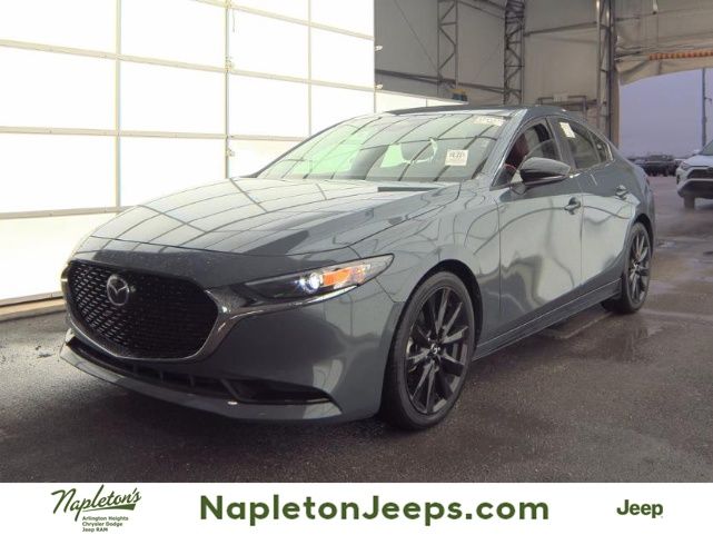 Polymetal Gray Metallic 2024 Mazda MAZDA3 2.5 S Carbon Edition Sedan AWD Sedan All-Wheel Drive 6-Speed Automatic