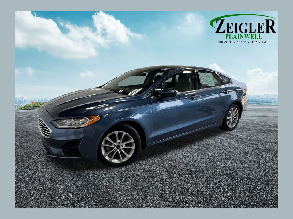 Blue Metallic 2019 Ford Fusion Sedan Front-Wheel Drive 6-Speed Automatic