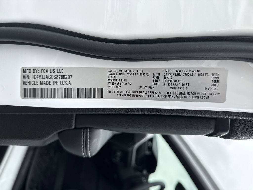 2025 Jeep Grand Cherokee L Laredo White at Classic Elite Chevrolet Sugar Land