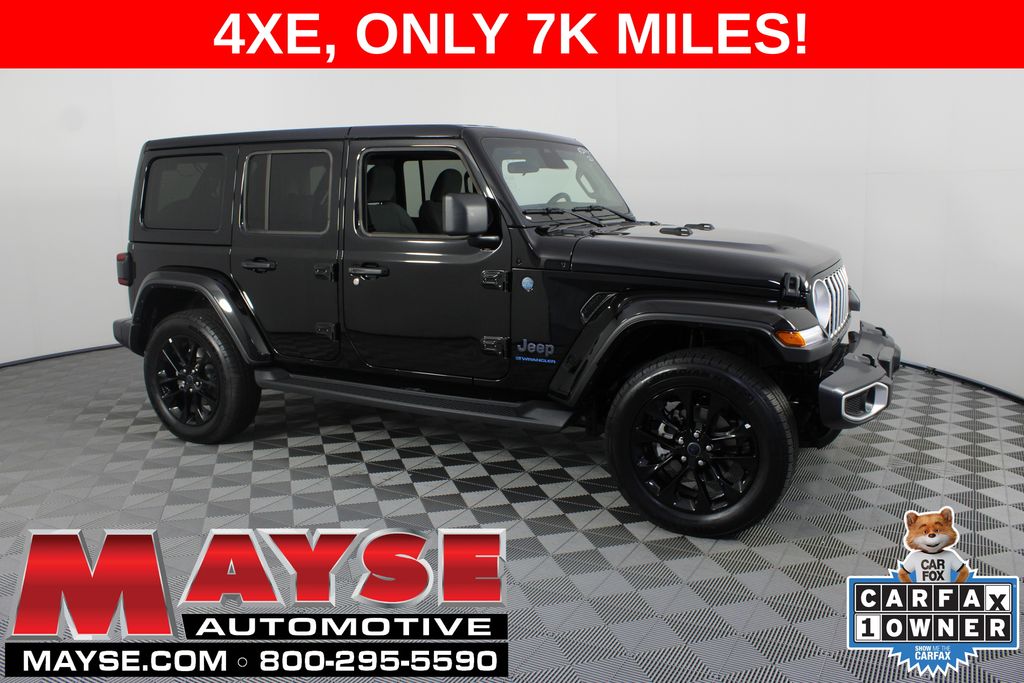 Black Clearcoat 2025 Jeep Wrangler 4xe SUV / Crossover Four-Wheel Drive 8-Speed Automatic