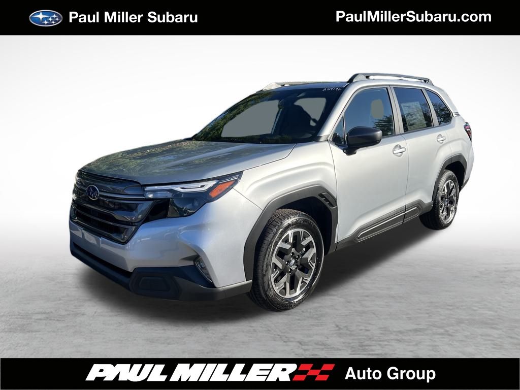 Ice Silver Metallic 2025 Subaru Forester SUV / Crossover All-Wheel Drive Continuously Variable Transmission