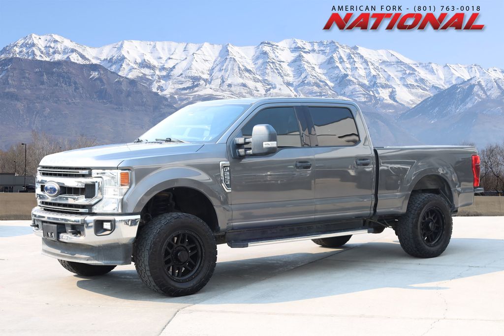 Gray Metallic 2021 Ford F-250 Super Duty Pickup Truck Four-Wheel Drive Automatic
