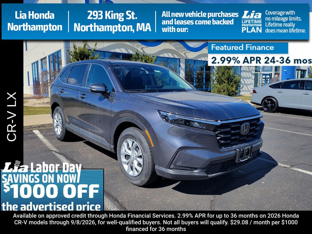 Meteorite Gray Metallic 2026 Honda CR-V SUV / Crossover All-Wheel Drive Continuously Variable Transmission