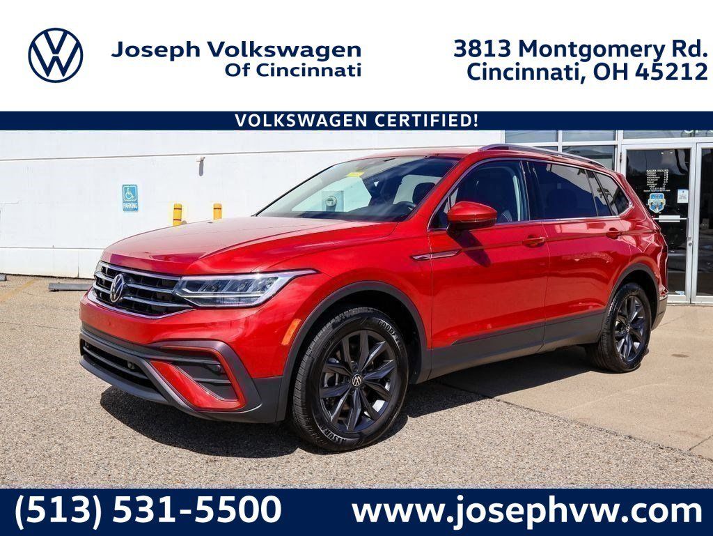 Red Metallic 2023 Volkswagen Tiguan SE FWD SUV / Crossover Front-Wheel Drive 8-Speed Automatic