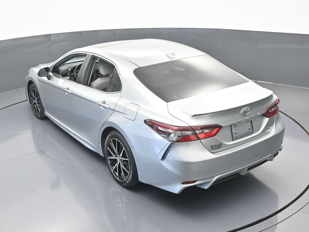 Used 2021 Celestial Silver Metallic Toyota SE image 46