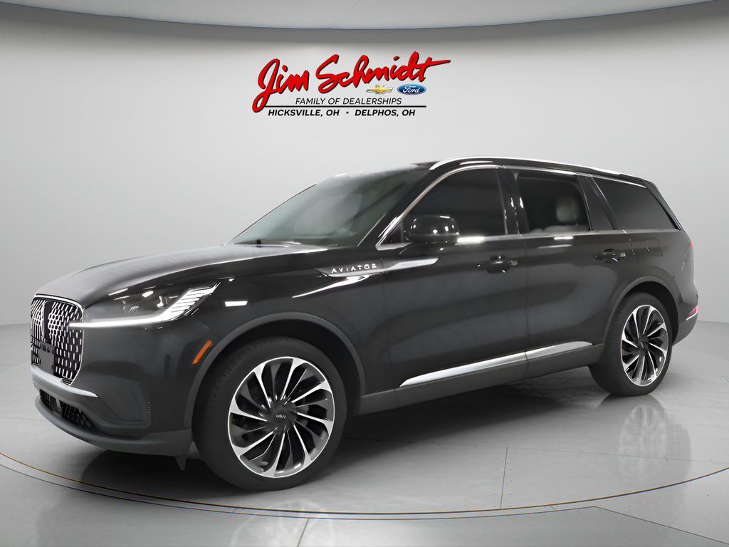 Infinite Black Metallic Clearcoat 2025 Lincoln Aviator SUV / Crossover All-Wheel Drive Automatic
