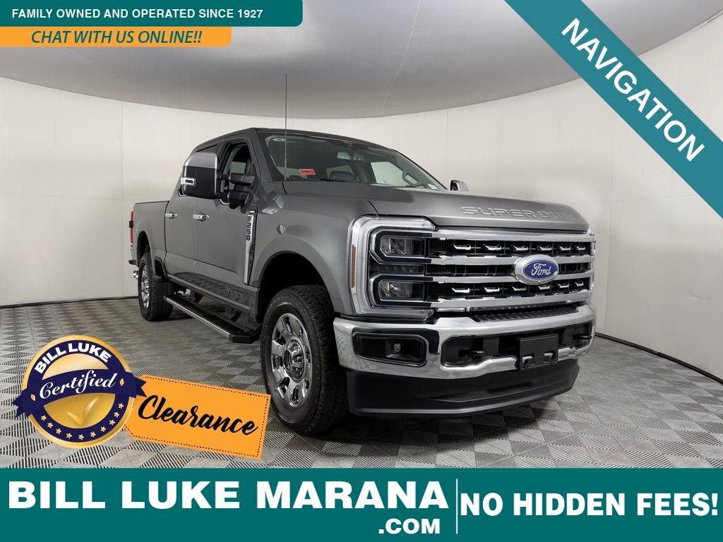 Carbonized Gray Metallic 2025 Ford F-250 Super Duty Lariat Crew Cab 4WD Pickup Truck Four-Wheel Drive Automatic