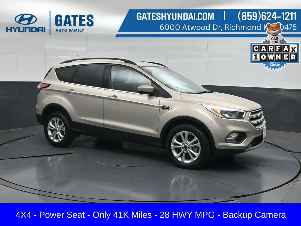 White Gold Metallic 2018 Ford Escape SUV / Crossover All-Wheel Drive 6-Speed Automatic