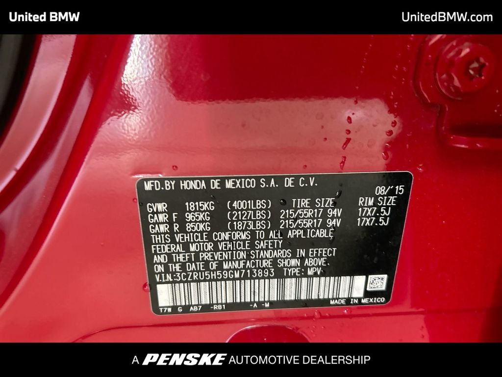 2016 Honda HR-V EX 22
