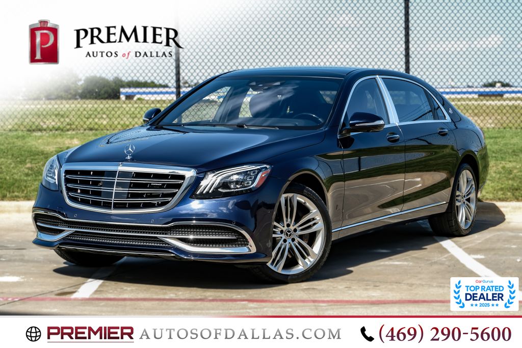 Cavansite Blue Metallic 2018 Mercedes-Benz S-Class Sedan All-Wheel Drive 9-Speed Automatic