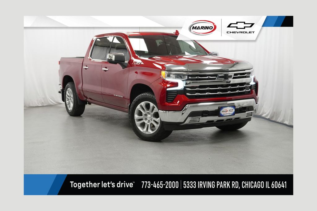 Radiant Red 2023 Chevrolet Silverado 1500 Pickup Truck Four-Wheel Drive Automatic