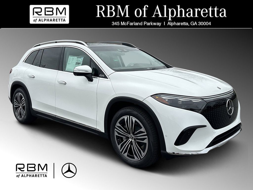 White 2026 Mercedes-Benz EQS SUV 400 4MATIC SUV / Crossover All-Wheel Drive 1-Speed Automatic