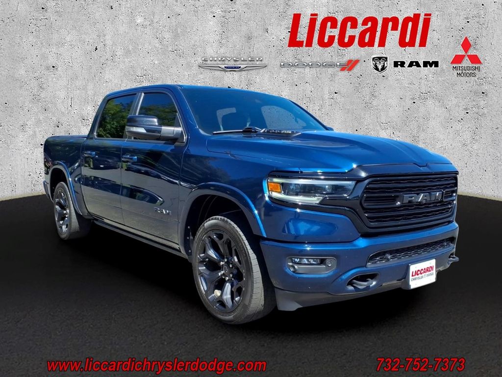 Patriot Blue Pearlcoat 2022 RAM 1500 Pickup Truck Four-Wheel Drive 8-Speed Automatic