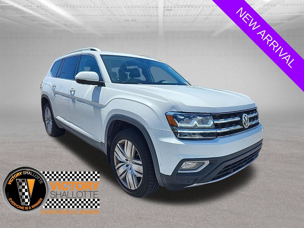Pure White 2019 Volkswagen Atlas SUV / Crossover All-Wheel Drive 8-Speed Automatic
