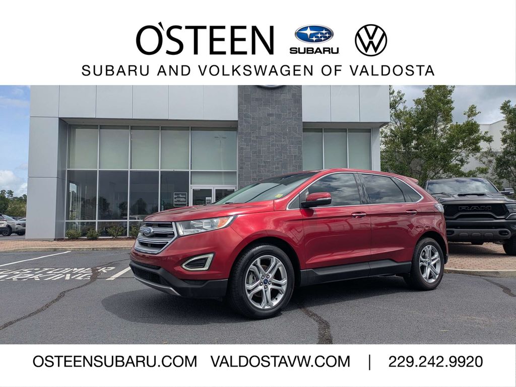 Ruby Red Metallic 2017 Ford Edge SUV / Crossover Front-Wheel Drive 6-Speed Automatic