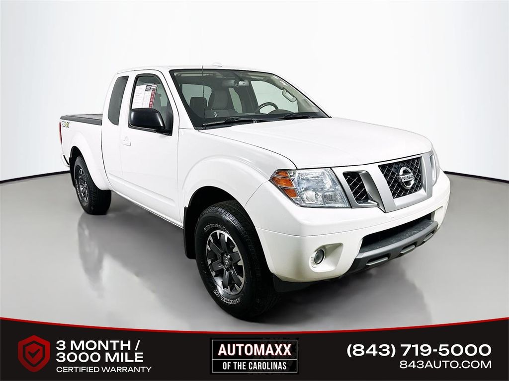 Glacier White 2017 Nissan Frontier PRO-4X King Cab 4WD Pickup Truck Four-Wheel Drive 5-Speed Automatic Overdrive