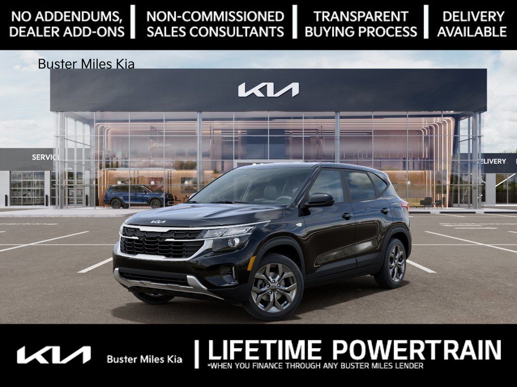 Fusion Black 2026 Kia Seltos LX FWD SUV / Crossover Front-Wheel Drive Continuously Variable Transmission