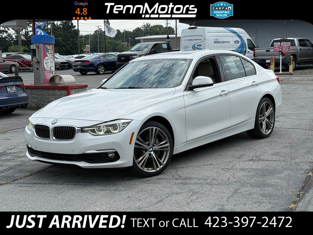 Mineral White Metallic 2018 BMW 3 Series Sedan All-Wheel Drive Automatic