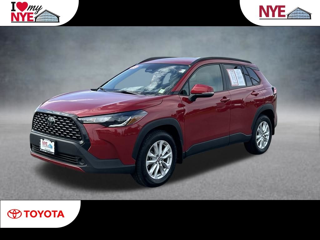 Barcelona Red Metallic 2023 Toyota Corolla Cross LE AWD SUV / Crossover All-Wheel Drive Continuously Variable Transmission