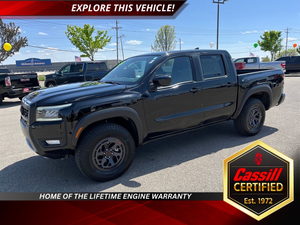 Super Black 2026 Nissan Frontier PRO-4X Crew Cab 4WD Pickup Truck Four-Wheel Drive 9-Speed Automatic Overdrive