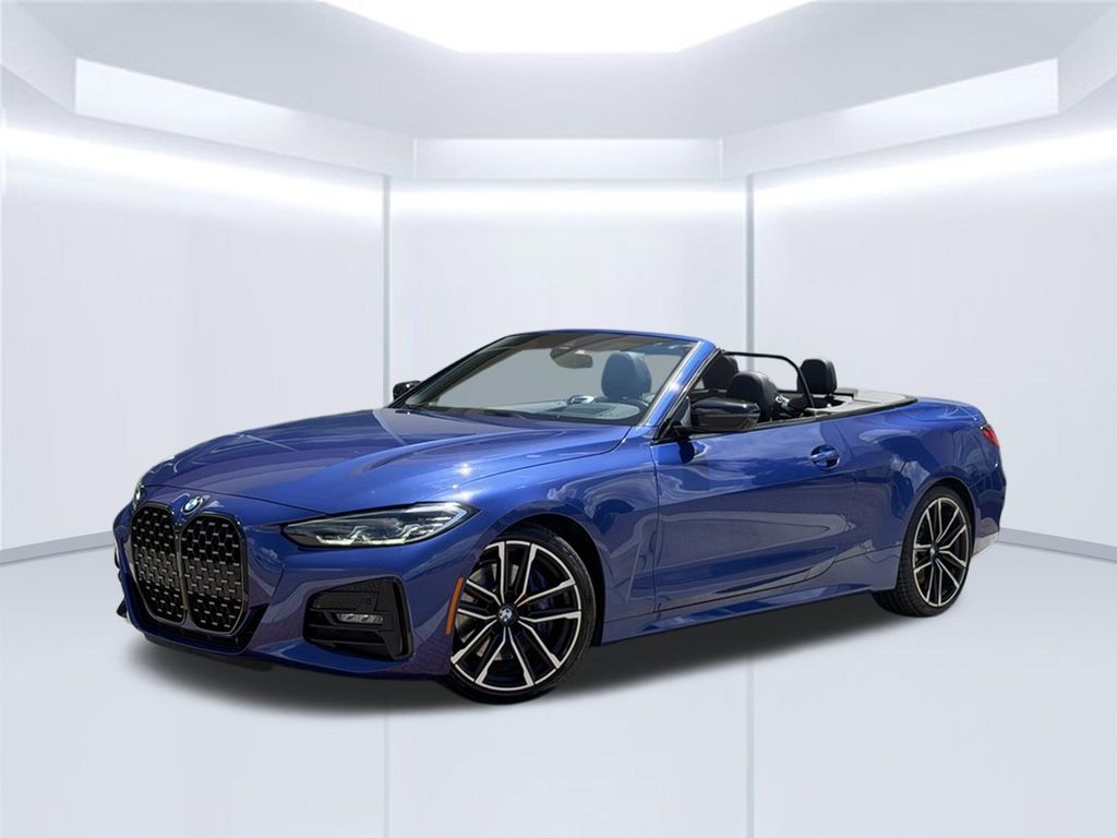 Portimao Blue Metallic 2021 BMW 4 Series Convertible Rear-Wheel Drive 8-Speed Automatic