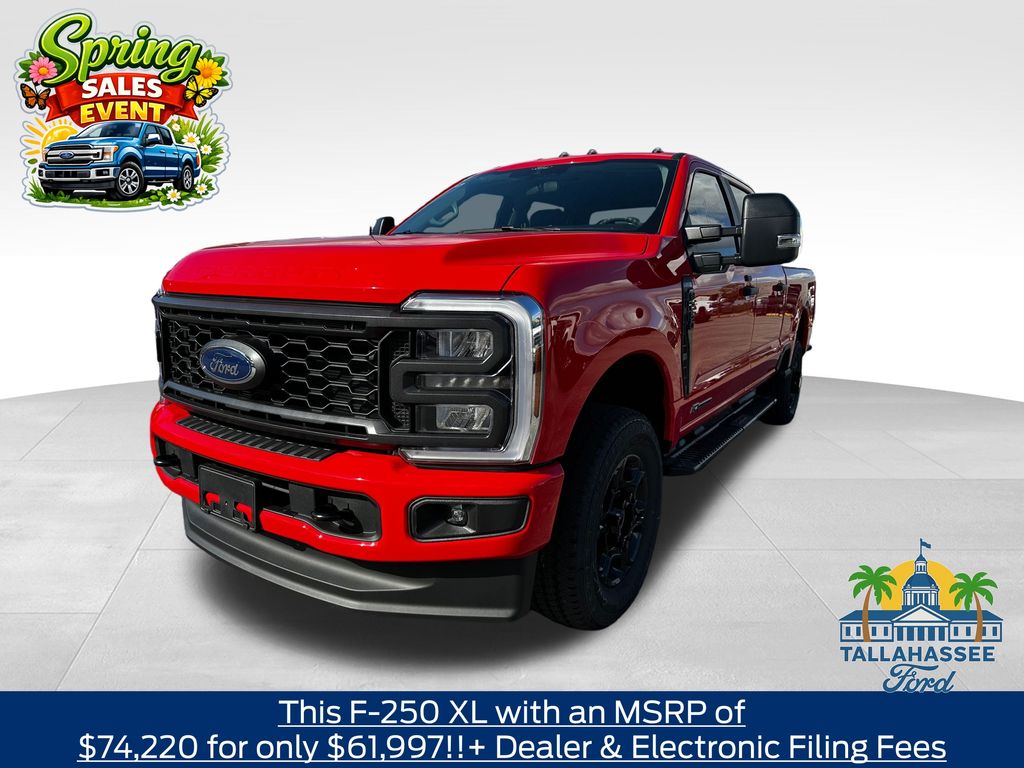 Race Red 2026 Ford F-250 Super Duty XL Crew Cab 4WD Pickup Truck Four-Wheel Drive Automatic