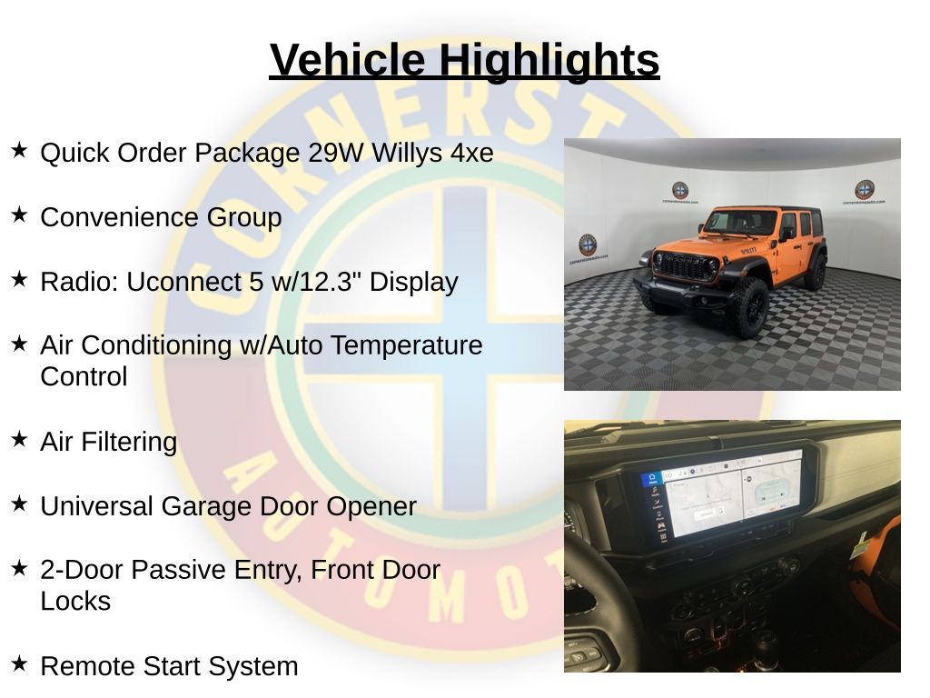 New 2025 Orange Jeep Willys 4xe image 2
