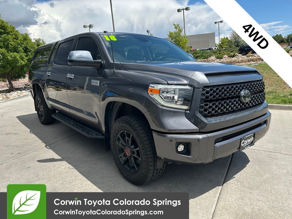 Magnetic Gray Metallic 2018 Toyota Tundra Pickup Truck Four-Wheel Drive 6-Speed Automatic Overdrive