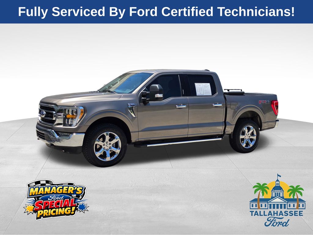 Stone Gray Metallic 2022 Ford F-150 XLT SuperCrew 4WD Pickup Truck Four-Wheel Drive Automatic
