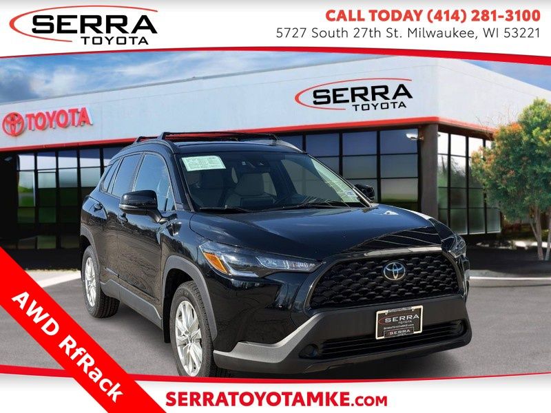 Jet Black 2022 Toyota Corolla Cross LE AWD SUV / Crossover All-Wheel Drive Continuously Variable Transmission