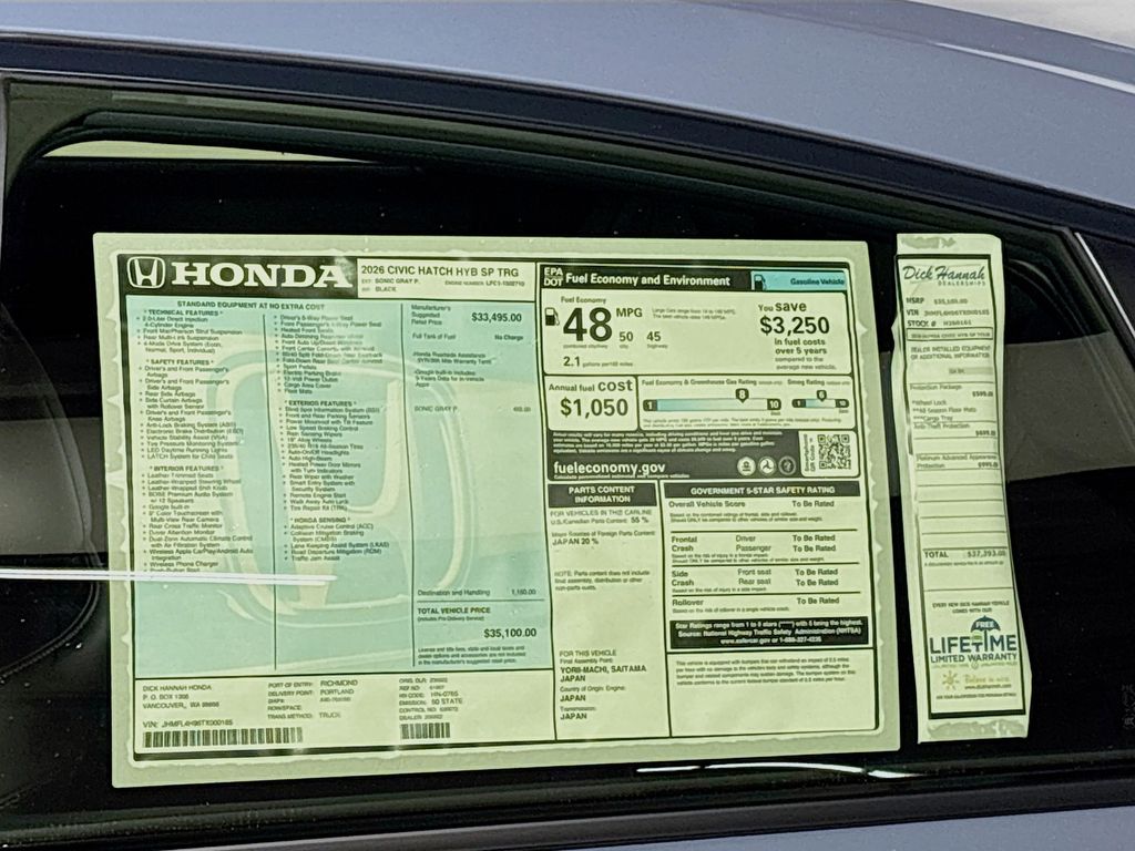 2026 Honda Civic Sport