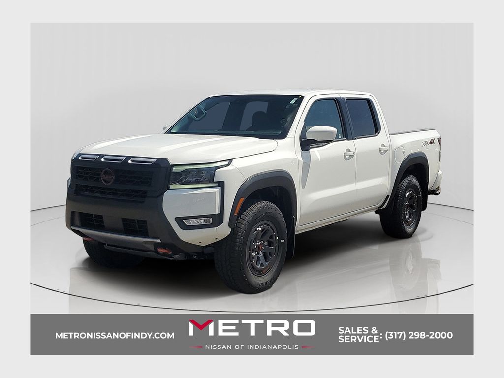Glacier White 2026 Nissan Frontier Pickup Truck Four-Wheel Drive 9-Speed Automatic Overdrive
