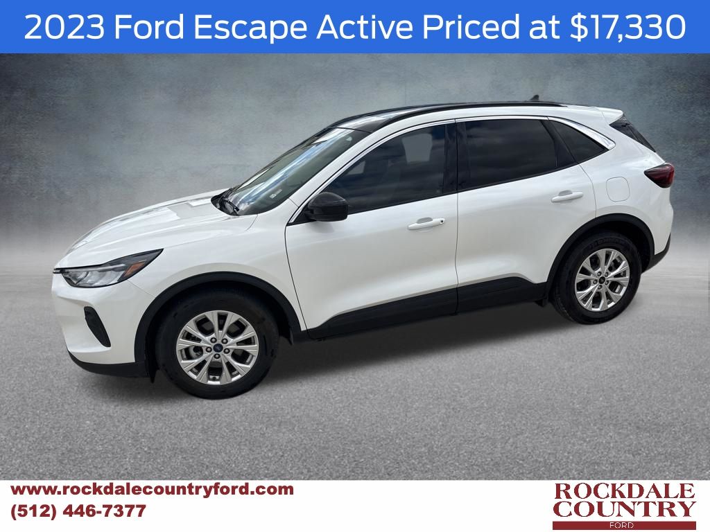 White Metallic 2023 Ford Escape Active FWD SUV / Crossover Front-Wheel Drive 8-Speed Automatic