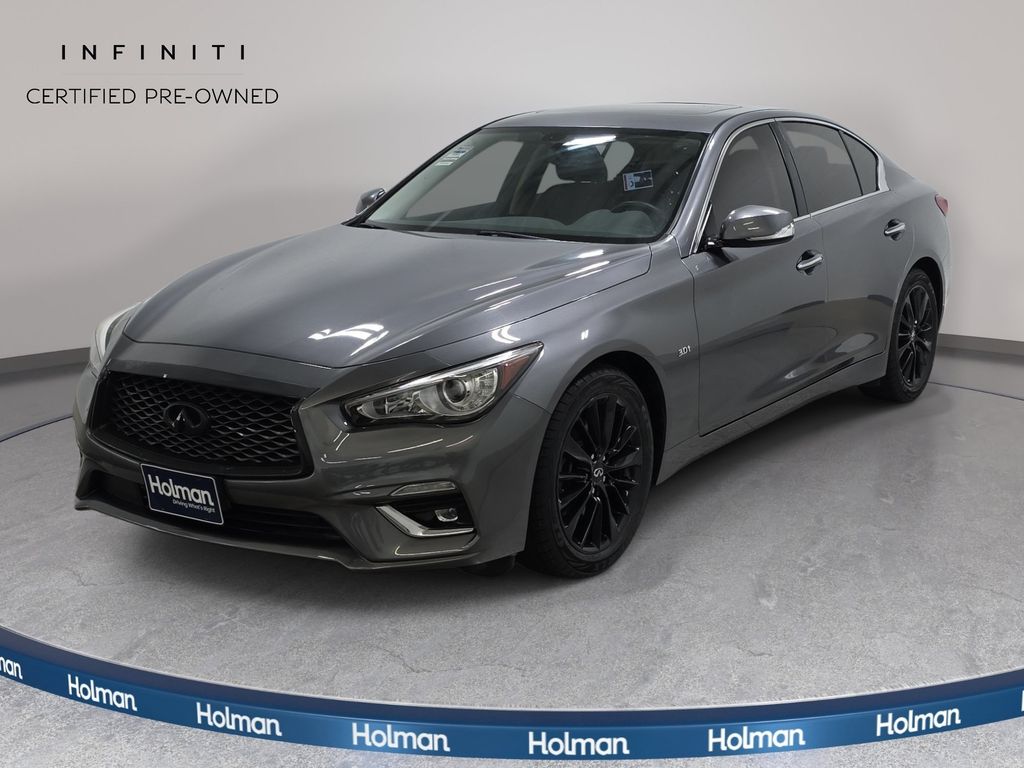 Gray (Graphite Shadow) 2020 INFINITI Q50 Sedan All-Wheel Drive 7-Speed Automatic Overdrive