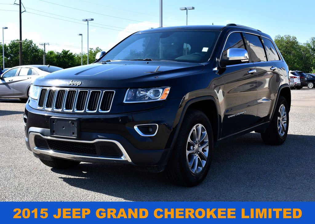 Brilliant Black Crystal Pearlcoat 2015 Jeep Grand Cherokee Limited SUV / Crossover 4X2 8-Speed Automatic