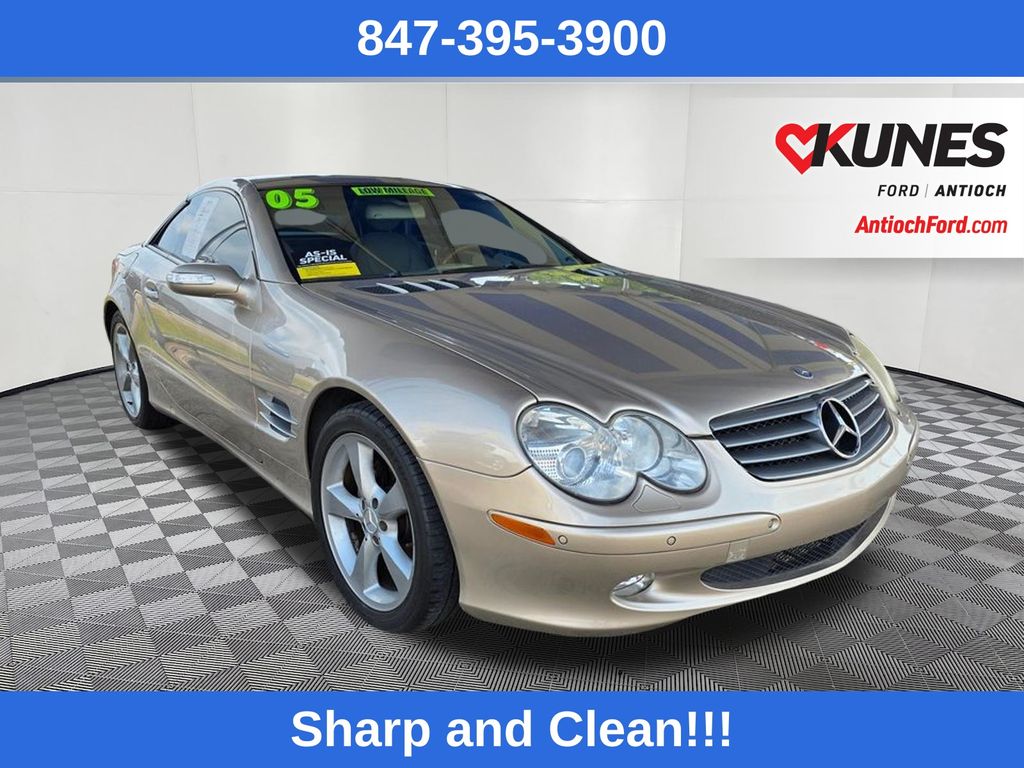 Brown (Beige) 2005 Mercedes-Benz SL-Class Convertible Rear-Wheel Drive 7-Speed Automatic Overdrive