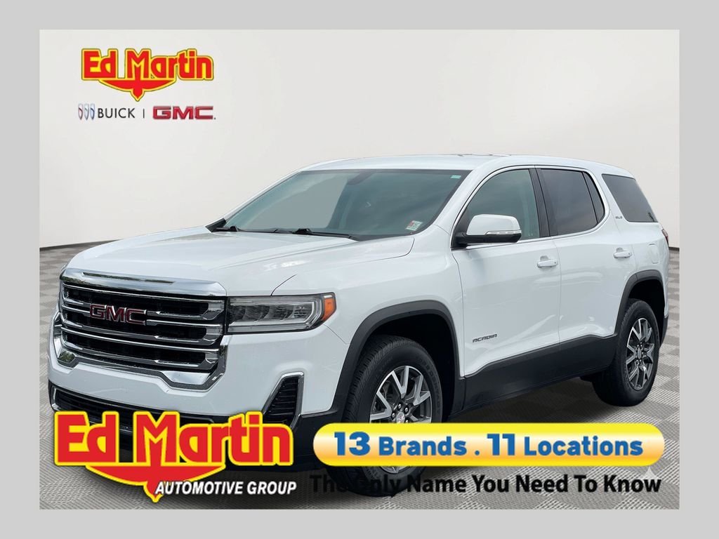 Summit White 2021 GMC Acadia SUV / Crossover Front-Wheel Drive 9-Speed Automatic